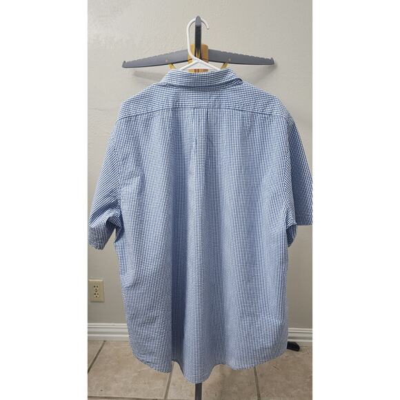 Brookes Brother XXL SS 1818 Regent Shirt 100% Cotton Checkerd Pattern - Picture 4 of 4